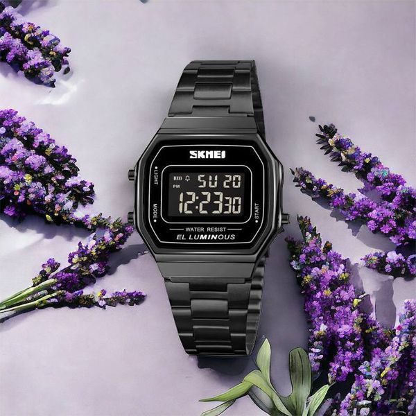 Часы наручные мужские SKMEI 1647BK, оригинальные мужские часы, противоударные часы для военнослужащих 00022070 фото