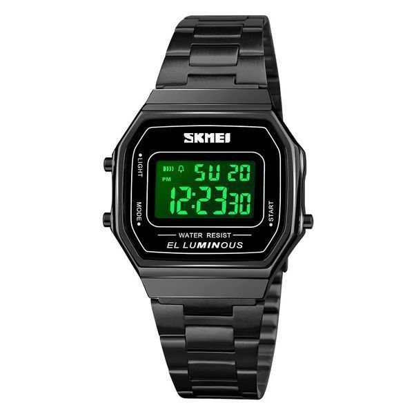 Часы наручные мужские SKMEI 1647BK, оригинальные мужские часы, противоударные часы для военнослужащих 00022070 фото