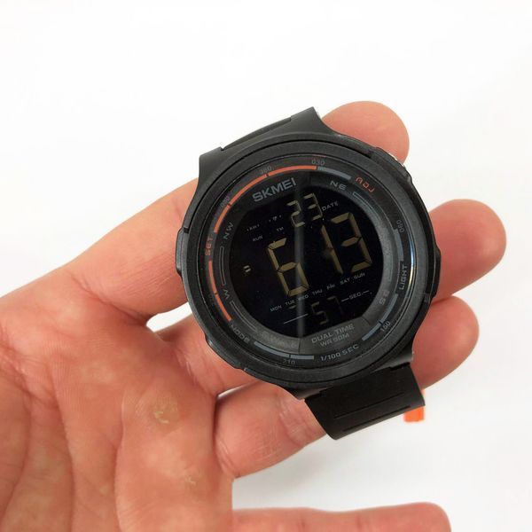 Часы наручные мужские SKMEI 1841BK BLACK, для военнослужащих, тактические противоударные. Цвет: черный 00022138 фото