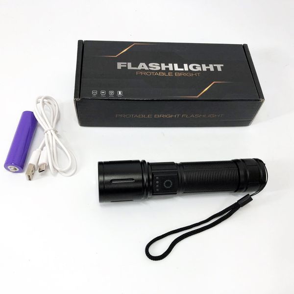 Ручной фонарик PLD-606 White Laser LED PM10-TG представлен с функцией зума, Power Bank, хороший фонарик 00023400 фото