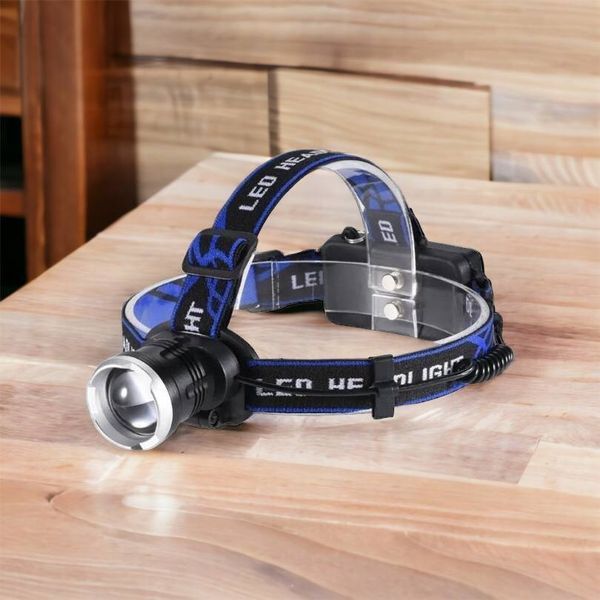 Налобный фонарь Bailong BL-T24-P50 аккумуляторный LED/Zoom 3 режима работы, фонарь на голову для рыбалки 00022894 фото