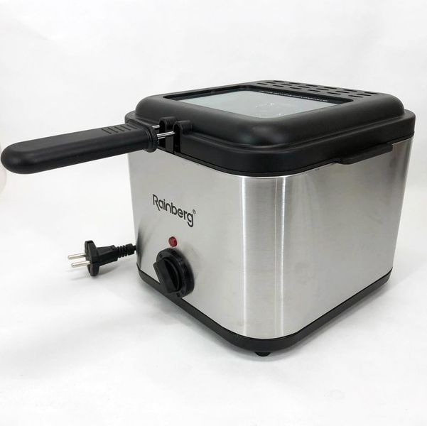 Фритюрница для дома Rainberg RB-2219 с терморегулятором и съемной чашей электрофритюрница мини фритюрница 00018655 фото