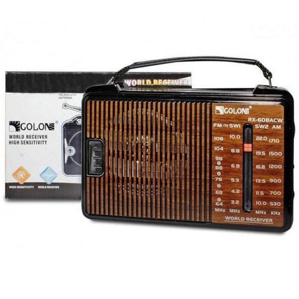 Радиоприемник GOLON RX-608 всеволновый на батарейках + поддержка USB/microSD/MP3/WMA 00017302 фото