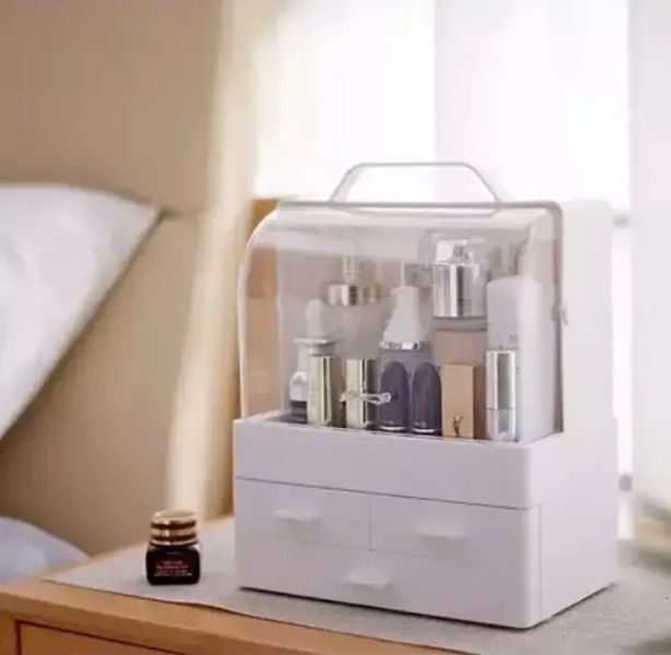 Органайзер для косметики и украшений с выдвижными ящиками Cosmetic Box Белый, GW-880 00015041 фото