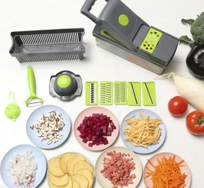 Многофункциональная овощерезка Safe slice mandoline 16 в 1 00020569 фото