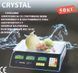 Торгівельні електроваги з лічильником ціни Crystal CR 50 kg 6v (2gm) 00020988 фото 3