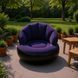 Надувное кресло AIR SOFA / Надувное велюровое кресло 80&times;80&times;67см Темно-сиинй G6827/3 фото 2