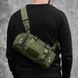 Сумка - підсумк тактична поясна Tactical військова, сумка нагрудна з ременем на плече 5 літрів кордура хакі 00018332 фото 5