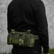 Сумка - підсумк тактична поясна Tactical військова, сумка нагрудна з ременем на плече 5 літрів кордура хакі 00018332 фото 2