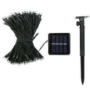 Садовый фонарь гирлянда 11м 100LED на солнечной батарее, синий 00024832 фото
