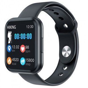 Смарт-часы Smart Watch T88 Спортивные с пульсометром, тонометром, два браслета. Цвет: черный 00022443 фото
