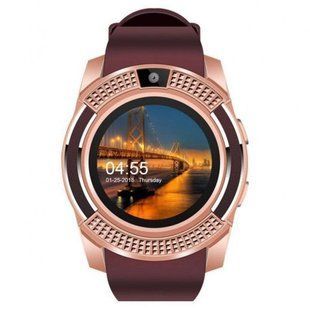 Умные смарт-часы Smart Watch V8. Цвет: золотой 00022429 фото