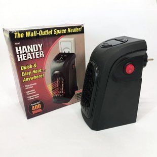 Портативный обогреватель Rovus Handy Heater Black 400 Вт, обогреватель дуйчик, бытовой тепловентилятор 00012588 фото