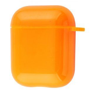 Чехол для Apple AirPods силиконовый ярко-оранжевый 00023760 фото