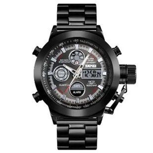Часы наручные мужские SKMEI 1515BK BLACK, часы наручные электронные тактические. Цвет: черный 00022043 фото