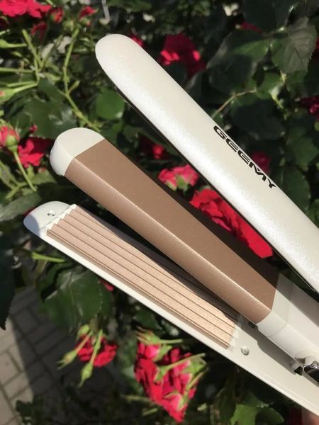 Професійна праска, гофре для волосся 2 в 1 Gemei GM-402 00021387 фото