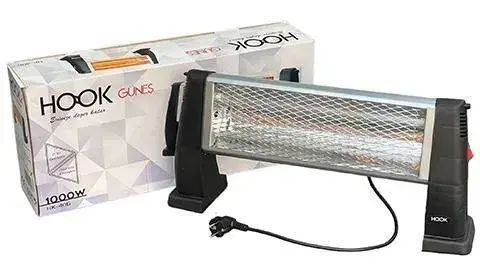 Обігрівач кварцевий інфрачервоний Hook 1000W HK-406 00018621 фото