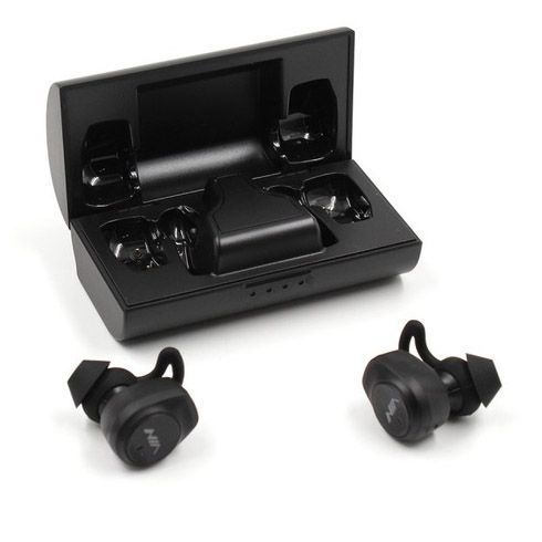 Навушники Bluetooth NIA NB710 з кейсом чорні бездротові, Навушники для тренувань сенсорні бездротові 00023812 фото