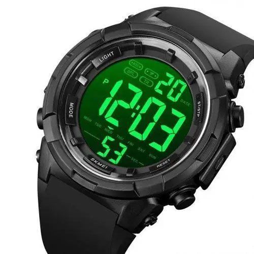 Часы наручные мужские SKMEI 1845BK BLACK, водонепроницаемые мужские часы. Цвет: черный 00022139 фото