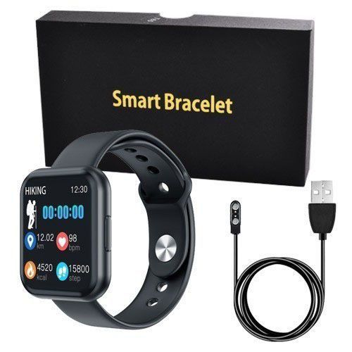 Смарт-часы Smart Watch T88 Спортивные с пульсометром, тонометром, два браслета. Цвет: черный 00022443 фото