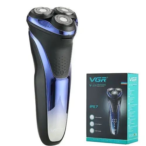 Електробритва VGR V-306 Синя 00021609 фото