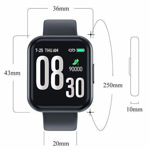 Смарт-часы Smart Watch T88 Спортивные с пульсометром, тонометром, два браслета. Цвет: черный 00022443 фото
