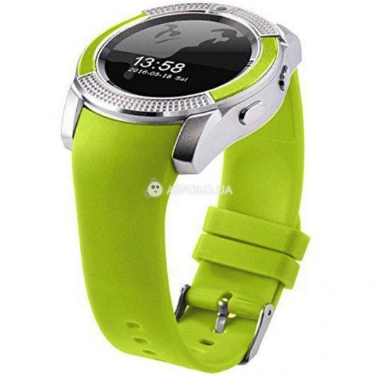 Розумні смарт-годинник Smart Watch V8. Колір: зелений 00022480 фото