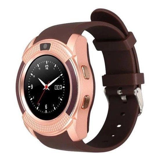 Умные смарт-часы Smart Watch V8. Цвет: золотой 00022429 фото