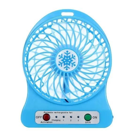 Мини вентилятор mini fan с аккумулятором 00018606 фото