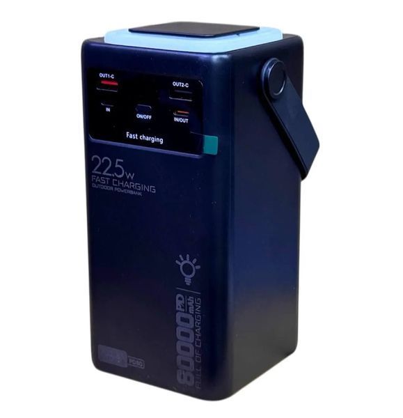 Павер банк 80000mah PD-80 / 22,5 Ліхтар + кабель Power Bank 00017916 фото
