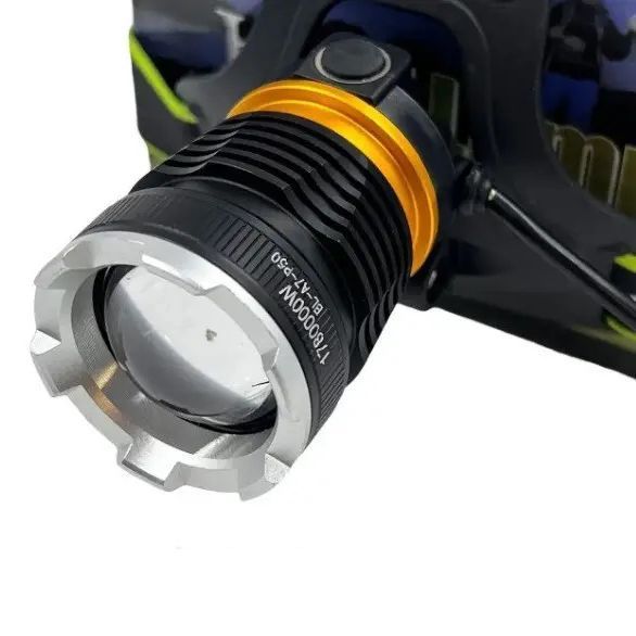 Налобный фонарь Bailong BL-A7-P50, zoom, microUSB, 2х18650, 3 режима, сверхмощный налобный фонарь 00022982 фото