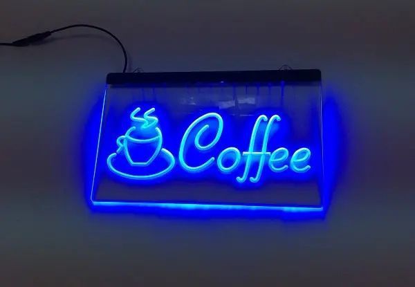 Світлодіодна вивіска Кава Cofe 00022528 фото