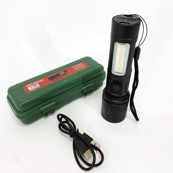 Кишеньковий ліхтарик PLD-603 White з LED-лазером PM10-TG+18SMD (білий+червоний), Лед ліхтар переносний 00023467 фото