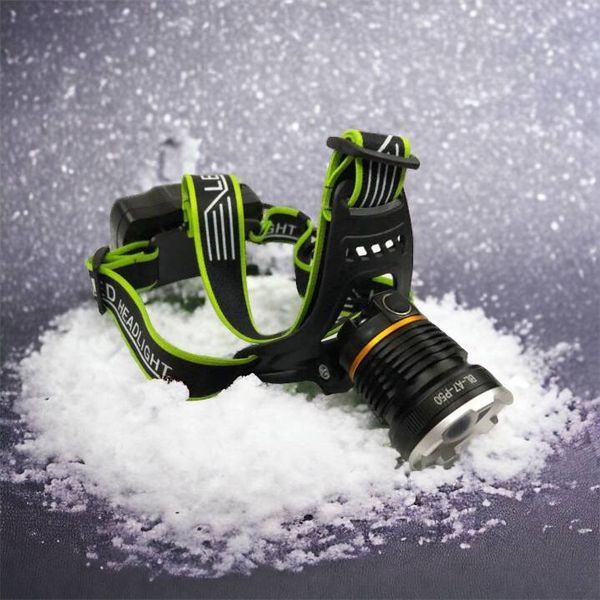 Налобный фонарь Bailong BL-A7-P50, zoom, microUSB, 2х18650, 3 режима, сверхмощный налобный фонарь 00022982 фото