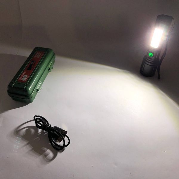 Кишеньковий ліхтарик PLD-603 White з LED-лазером PM10-TG+18SMD (білий+червоний), Лед ліхтар переносний 00023467 фото