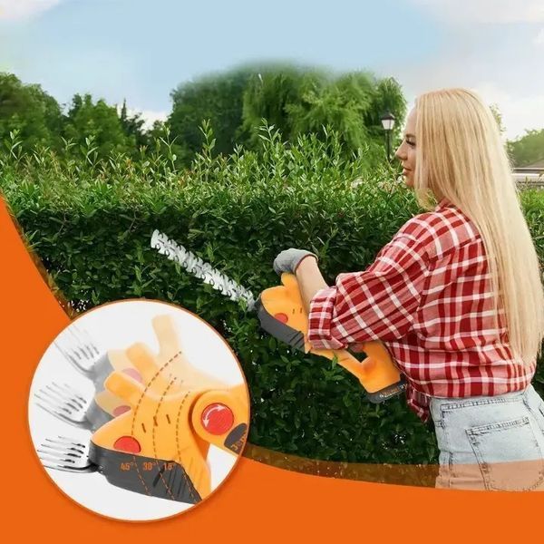 Аккумуляторные ножницы-кусторезы на 24Вт с 2 насадками по уходу за садом в кейсе 00022606 фото