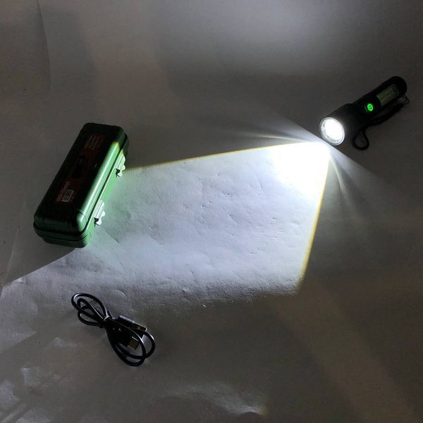 Кишеньковий ліхтарик PLD-603 White з LED-лазером PM10-TG+18SMD (білий+червоний), Лед ліхтар переносний 00023467 фото