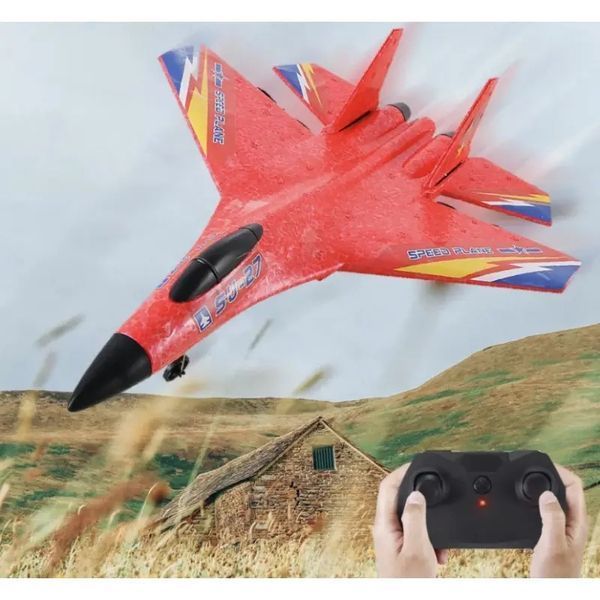 Самолет на радиоуправлении модель истребитель СУ-27 EPP Crashworthiness 2.4 Ghz, Радиоуправляемый самолет 00016630 фото