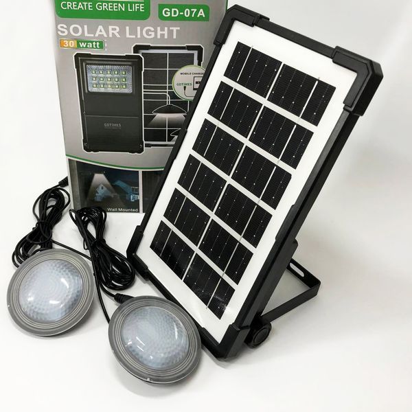 Сонячна станція портативна GDLITE GD-07А із сонячною панеллю та функцією Power Bank 00023040 фото