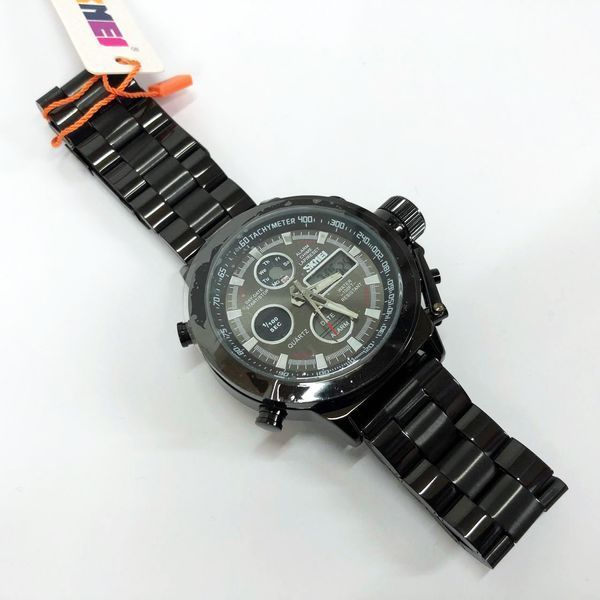 Часы наручные мужские SKMEI 1515BK BLACK, часы наручные электронные тактические. Цвет: черный 00022043 фото