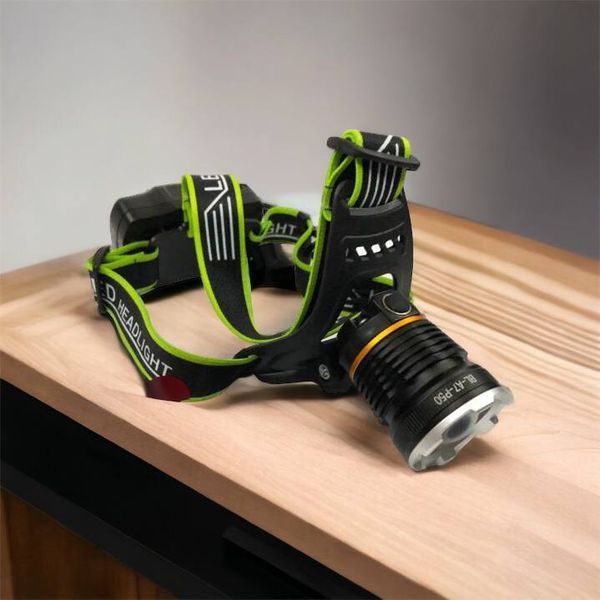 Налобный фонарь Bailong BL-A7-P50, zoom, microUSB, 2х18650, 3 режима, сверхмощный налобный фонарь 00022982 фото