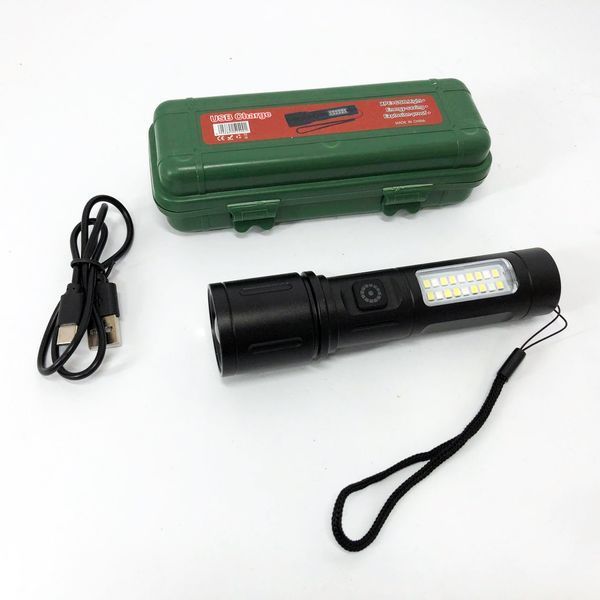 Кишеньковий ліхтарик PLD-603 White з LED-лазером PM10-TG+18SMD (білий+червоний), Лед ліхтар переносний 00023467 фото