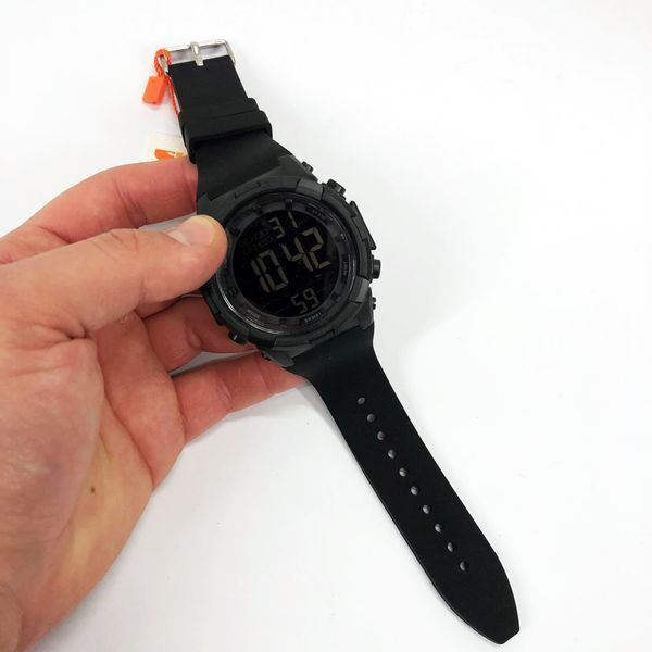 Часы наручные мужские SKMEI 1845BK BLACK, водонепроницаемые мужские часы. Цвет: черный 00022139 фото