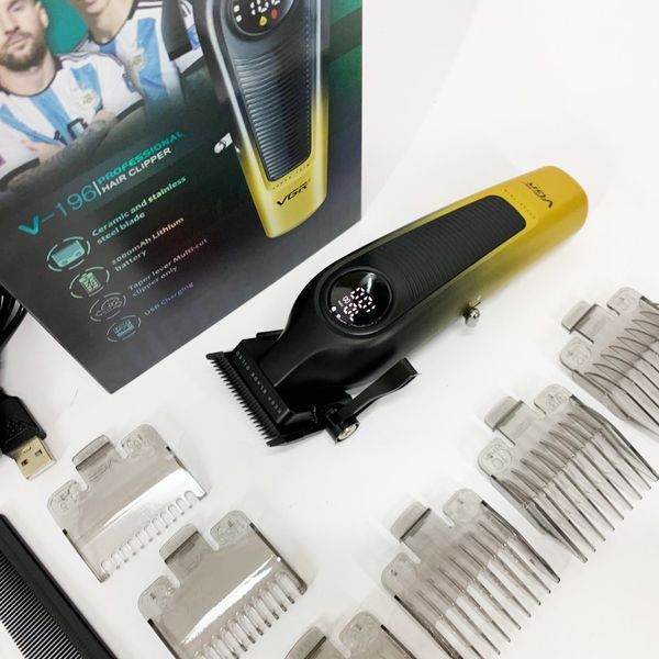 Акумуляторна машинка для стрижки VGR V-196 GOLD 00014837 фото
