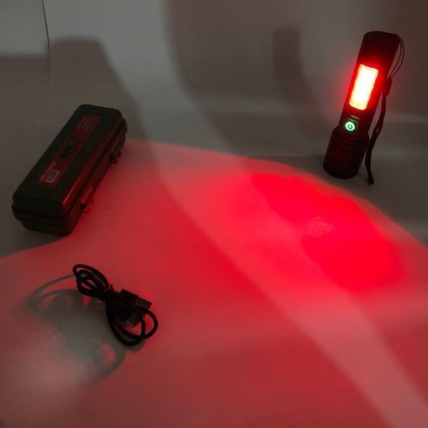 Кишеньковий ліхтарик PLD-603 White з LED-лазером PM10-TG+18SMD (білий+червоний), Лед ліхтар переносний 00023467 фото