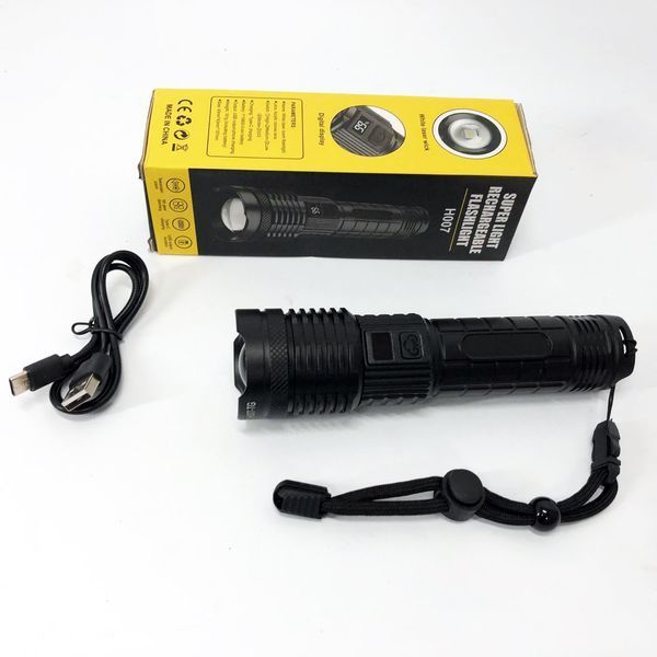 Фонарик PLD-H007 White Laser LED PM10-TG с встроенным аккумулятором PowerBank, Фонарик тактический ручной 00023459 фото