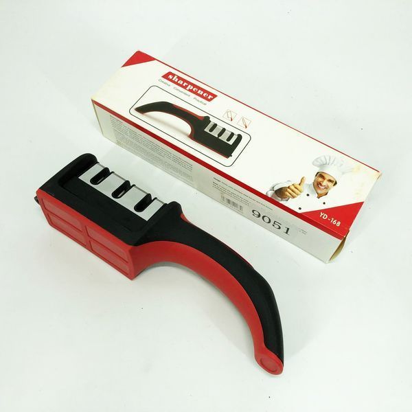 Професійна Ручна Точилка для ножів 3 рівня заточування Fast Sharpener RS-168 00019073 фото