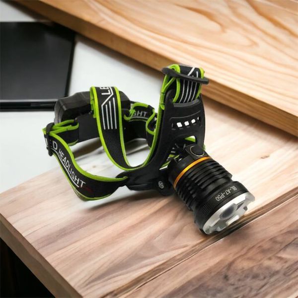 Налобный фонарь Bailong BL-A7-P50, zoom, microUSB, 2х18650, 3 режима, сверхмощный налобный фонарь 00022982 фото