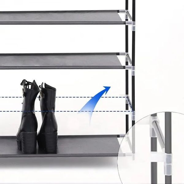 Тканинна шафа для зберігання взуття Shoe Cabinet 118х30х120 см 00014074 фото