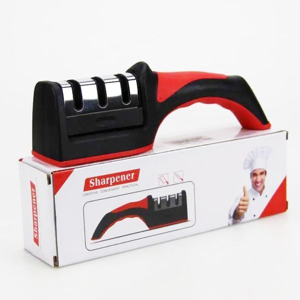Професійна Ручна Точилка для ножів 3 рівня заточування Fast Sharpener RS-168 00019073 фото